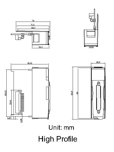 I-87017RW Dimention